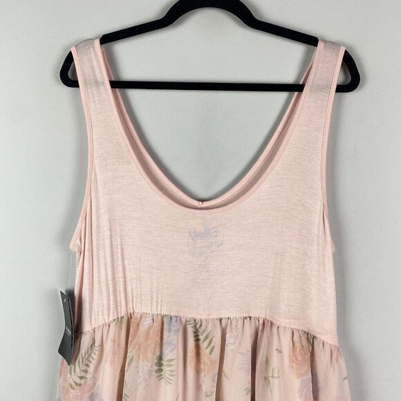 Torrid Her Universe Disney Maleficent Aurora Pink Knit to Woven Dress Size 1X - Picture 5 of 9